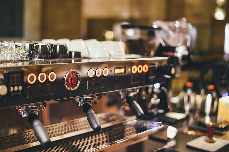 5120x2880px | free download | HD wallpaper: photo of espresso machine ...