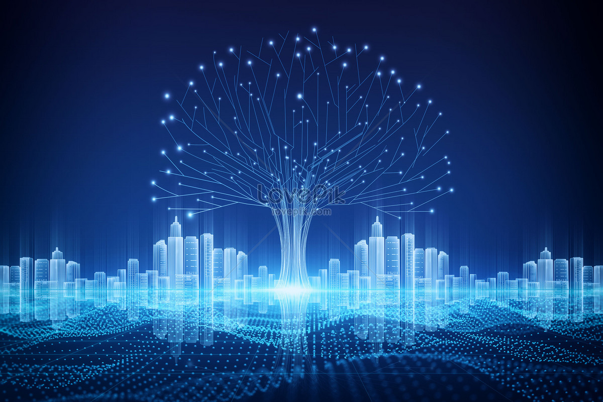 Digital Signal Technology City Download Free | Banner Background Image ...