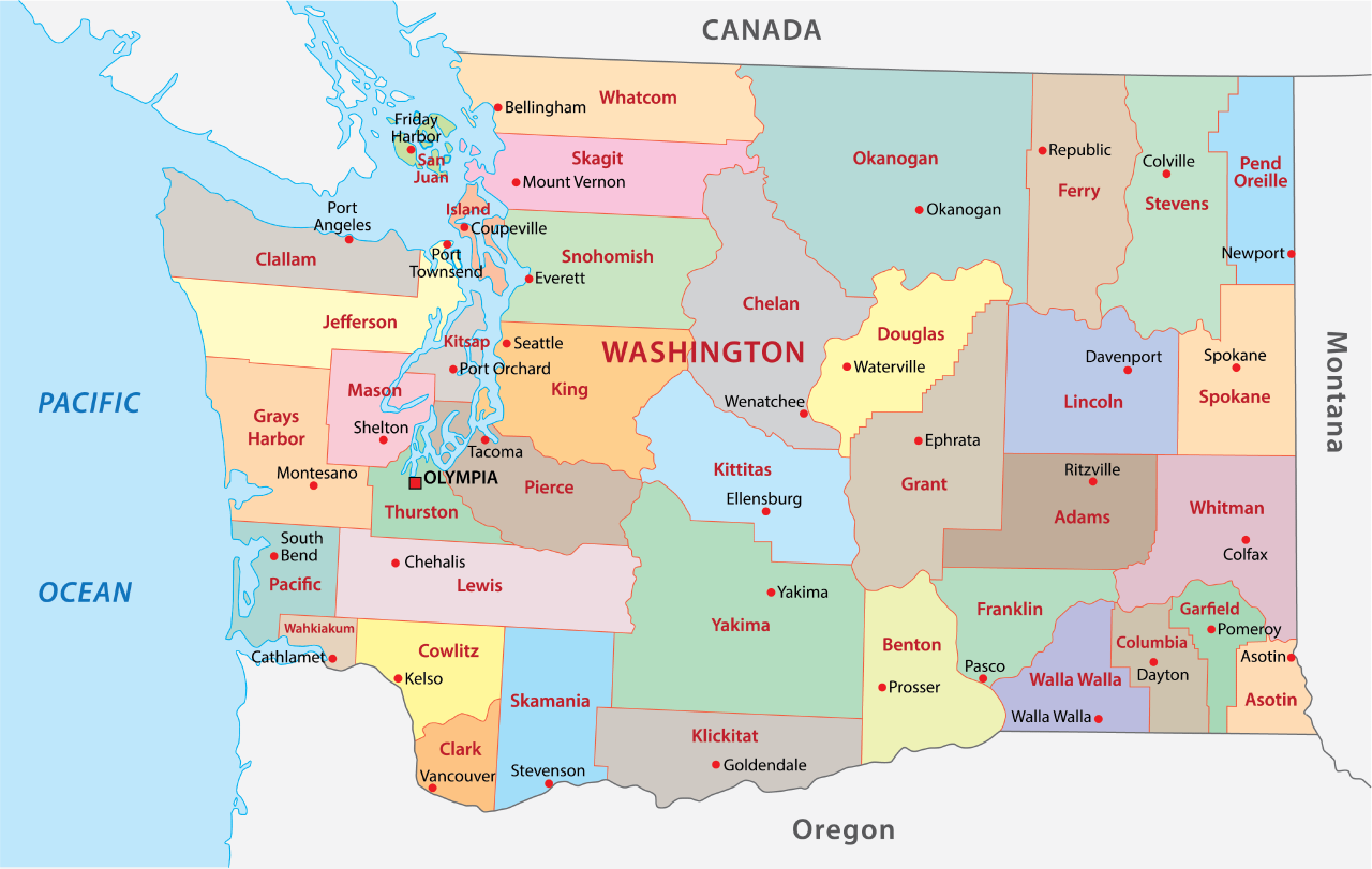 Washington Counties Map | Mappr Washington Counties Map | Mappr