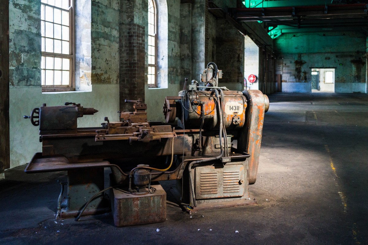 Free Images : transport, industrial, abandoned, factory, lathe ...