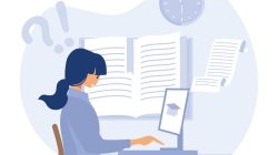 College search, Student thinking, preparing for exams, choosing ...