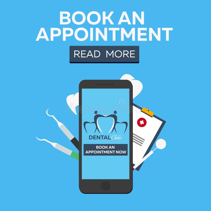 Dental Clinic. Book An Appointment. Online Entry. Dental Logo. Stock ...
