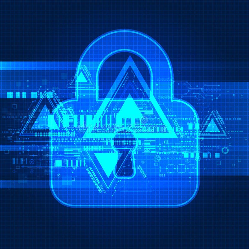 Digital Protection and Security. Stock Vector - Illustration of ... Digital Protection and Security. Stock Vector - Illustration of ...