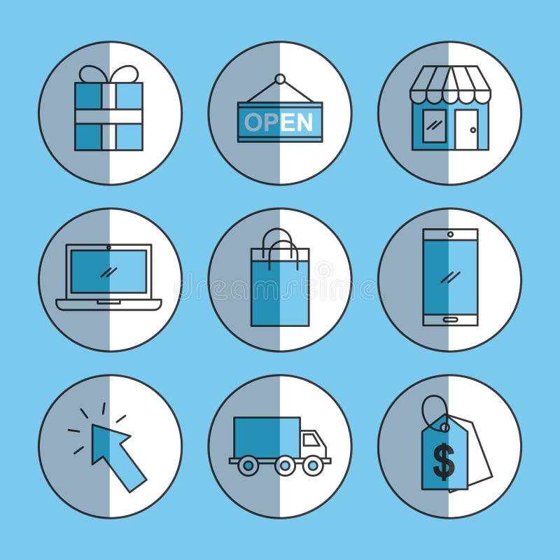 Online Shopping Logistic Laptop Check List Security Stock Vector ...